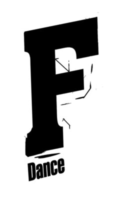 F Dance logo black